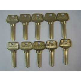 Kaba Ilco Sargent 6 Pin LA Nickel Silver Key Blank (O1007LA) 10 Pack S22