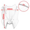 Motorcycle Windshield Deflector with Bracket Double Bubble Windscreen Fit for