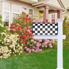 Abucaky Black and White Checkered Mailbox Cover Magnetic Racing Checkerboard