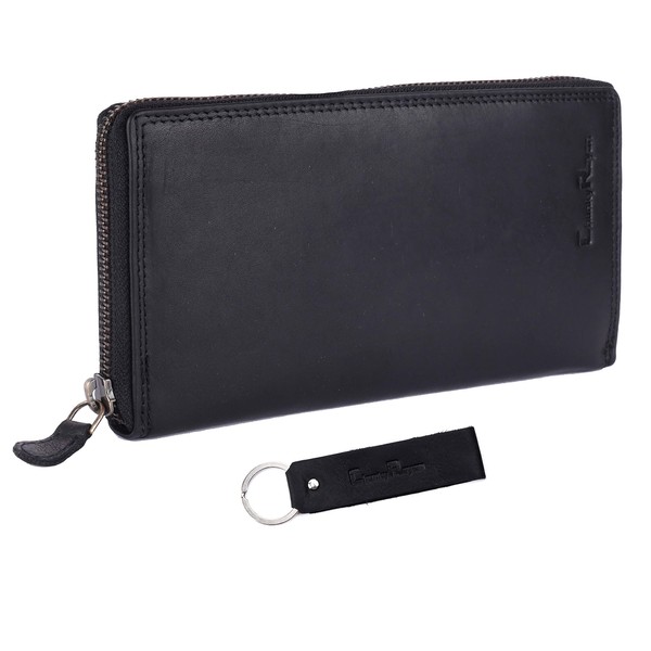 Chunkyrayan Genuine Leather Women's Wallet High-Quality Vintage RFID Protection Including