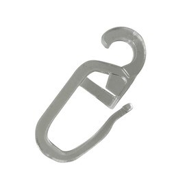 Rewagi High Quality Pleat Curtain Hooks With 5 mm Eyelets, Colour: Transparent - 25, 50, 100, 200 pieces