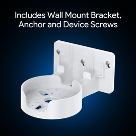 W&J 1983 Wall Mount for TP-Link Deco BE75/BE85/BE95/BE10000/BE22000/BE33000 Mesh WiFi 7, Upgraded ABS Bracket Holder with Cable & Power Adapter Storage, Easy Installation (White-1)
