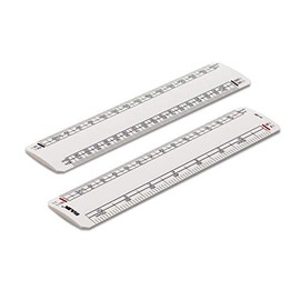 Rulex 15cm 6 inch Flat Oval Metric Scale Ruler 1:1 1:100 1:5 1:50/1:20 1:200 1:1250 1:2500 - UK manufactured