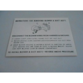 Ford 1955-56 Reproduction Ford Heater Inst. Decal