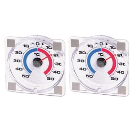 Westmark 2 Window Thermometers, Measuring Range from -50 °C to +50 °C, Plastic, White/Red/Blue, 521222E3