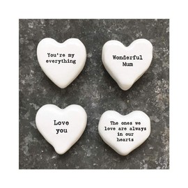 East of India White Heart Token - Ones We Love