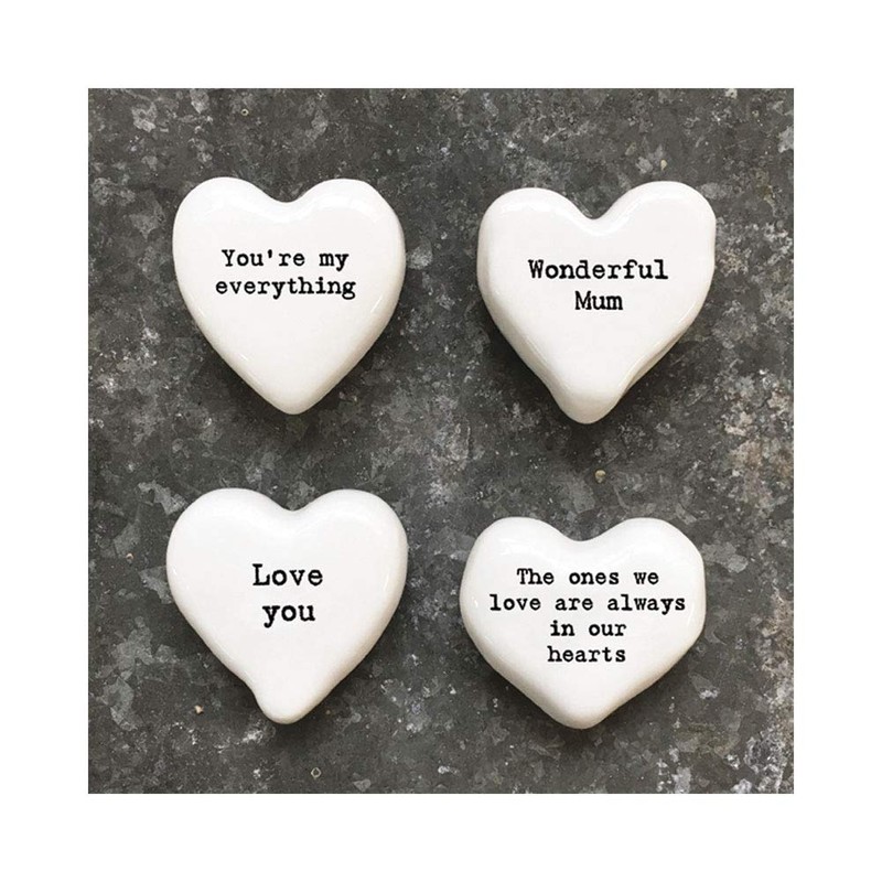 East of India White Heart Token - Ones We Love