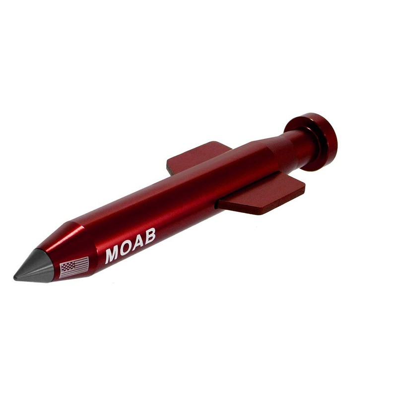 VMS RACING RED MOAB ANTENNA in Heavy Gauge CNC Machined