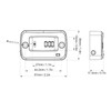 Vibration Activated Hour Meter Wireless Digital Maintenance Reminder Hour Gauge