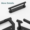 Oudesi Black Toilet Paper Holder Wall Mount for Bathroom, Self