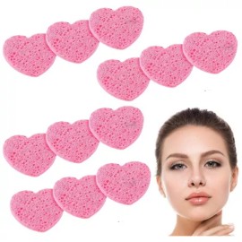 DANYBELLA MODA Y BELLEZA 12 Pzas Esponja Exfoliante Limpieza Facial De Celulosa