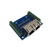 Dual RJ45 Ethernet Connector Breakout Board w/LED Screw terminals -Pack