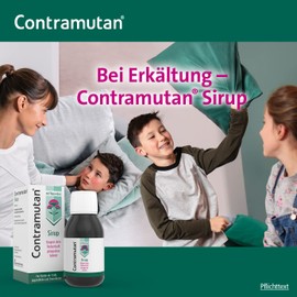 Contramutan Syrup for typical cold symptoms such as fever, runny nose or head and limb ailments | Homeopathic cold syrup for adults and children from the age of 1 | 150 ml