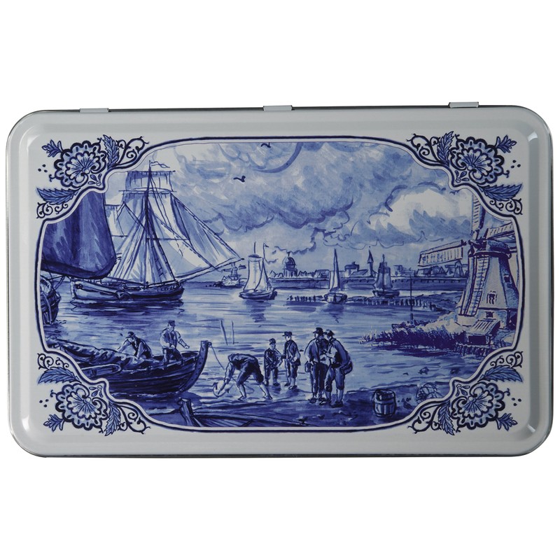 Hellema - Speculaas Spiced Gourmet Cookies in Delft Tin (Dutch)