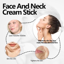 2 Uds Crema para el Cuello y la Cara Crema para el Cuidado del Cuello Crema Hidratante para el Cuidado de la Piel en Barra para el Rostro y el Escote del Cuello