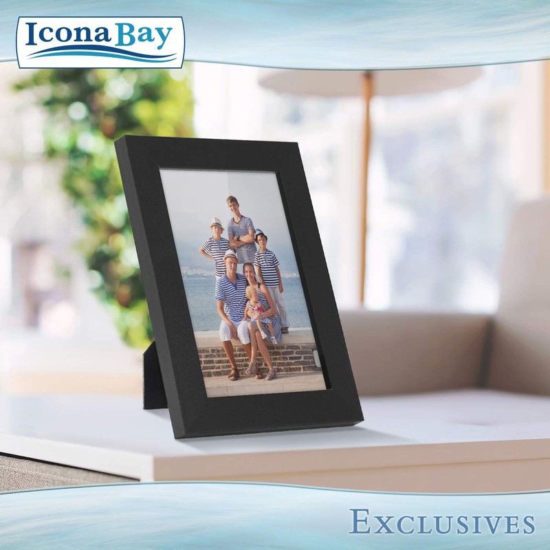 Icona Bay 10 x 15 cm Black Picture Frame, Sturdy