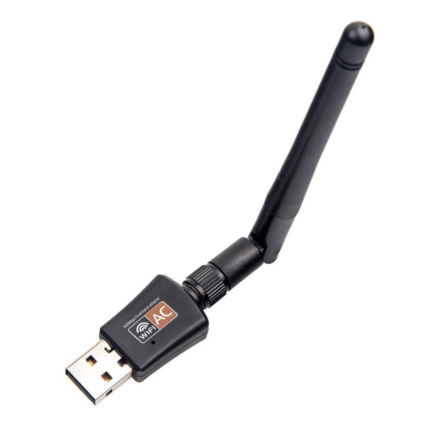600Mbps Dual Band 2.4/5GHz Internet USB WiFi Adapter, Laptop Wireless