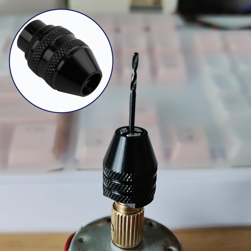Pack of 3 drill chucks for Dremel, keyless drill chuck