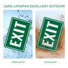 M METERXITY 2-Pack Exit Sign 12x8 Inch Aluminum Reflective Enter