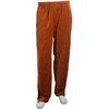 Sweatsedo Burnt Orange Mens Velour Tracksuit with White Piping (Medium)