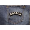 Boston Patch - 4x1 inch. Embroidered Iron on Patch (P3605)