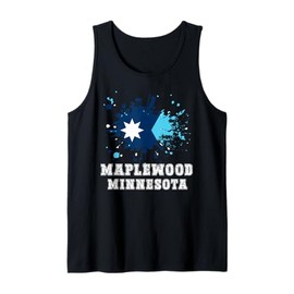 Maplewood Minnesota MN Splatter Trip Vacation Souvenir Tank Top