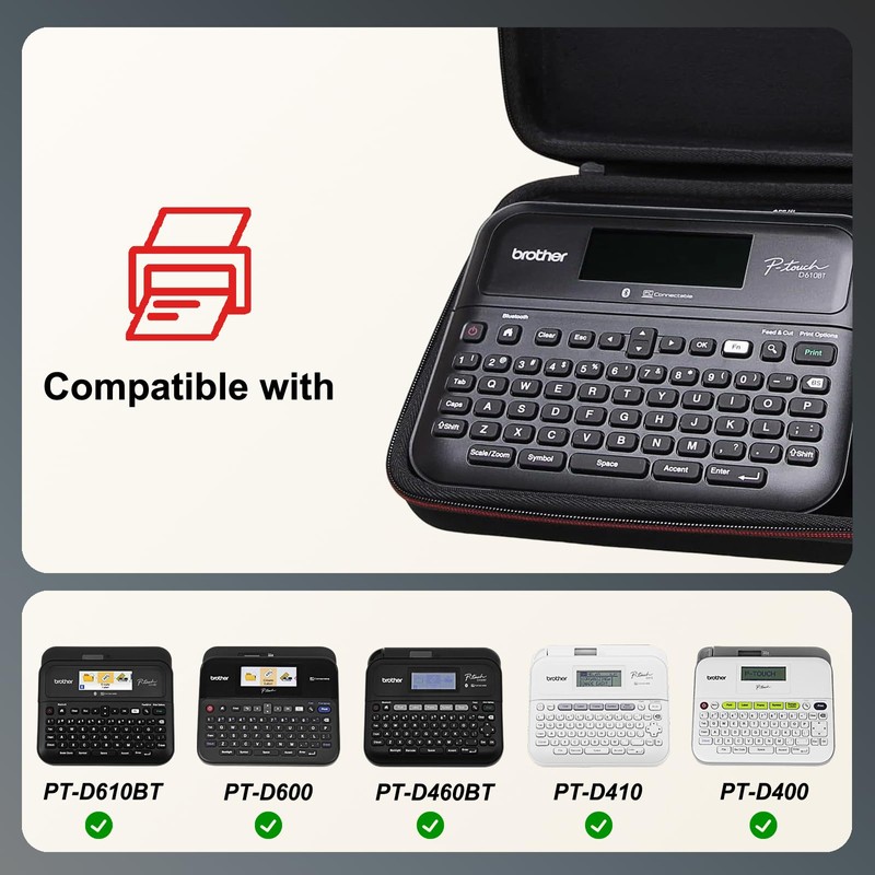 LTGEM Case Compatible with Brother P-Touch PT- D610BT / PT-D410