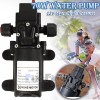 HQMASTER 12V DC Water Pressure Diaphragm Pump Self-Priming Pump 70W