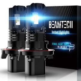 BEAMTECH H13 9008 Powersport Bulb For H13 Off-Road Or Fog Light 2 PCS