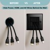 Evoges Black Brush 1 Gang Wall Outlet Entry Plate (1)