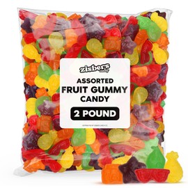Bulk Gummy Candy Tropical Fruit Flavors - 2 Pound Bag Assorted Chewy Fruity Gummies in Island-Inspired Flavors for Parties, Buffets, And Treats