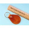 Handmade Premium Quality Leather Keyring - Papa Bear Keychain