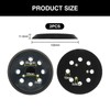 2 Pcs 5 Zoll Schleifpad Ersatzpad, 8 Loch 3 Auge