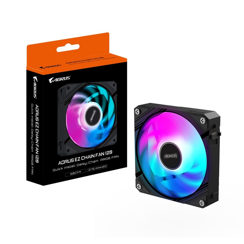 AORUS EZ Chain Fan 120, 120mm Hydro Dynamic Bearing Computer