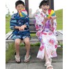 Bee saa01400 3-Piece Kids’ Yukata Set, Girls, Summer, Easy to