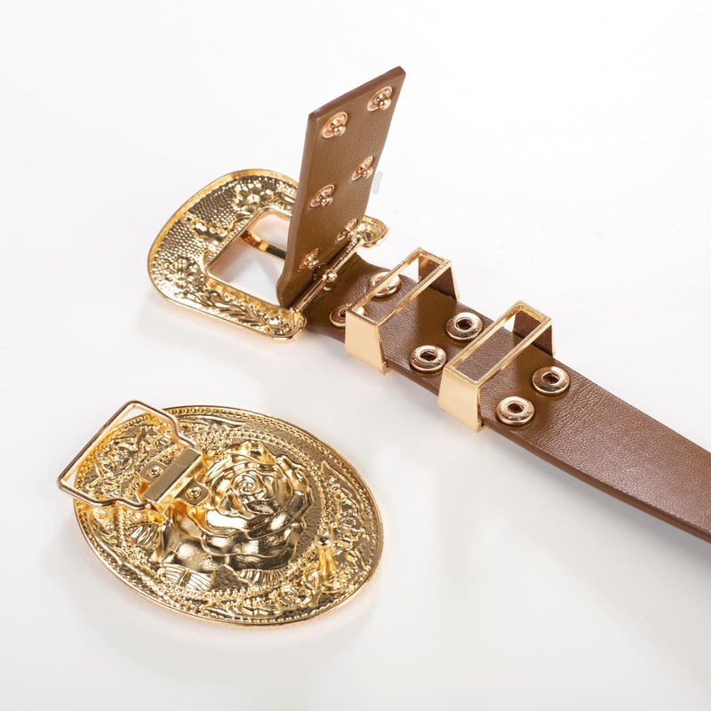 Scarlet Darkness Womens Western Belt Cowgirl Country Brown Belts for