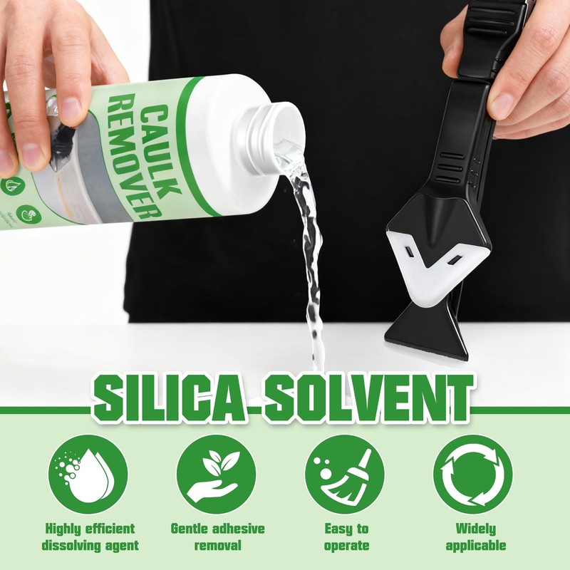 JAOJAO 200ml Caulk Remover, Strong Dissolving Silicone Caulk Remover