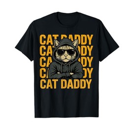 Retro Cat Daddy Style Animal Gift for Men Women Kid Boy Girl T-Shirt