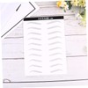 FRCOLOR 2 Sheets/20 Pairs Waterproof Eyebrow Stickers Long Lasting Hair-like