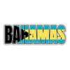 Bahamas Flag Country Name Vinyl Sticker - Large - 12"