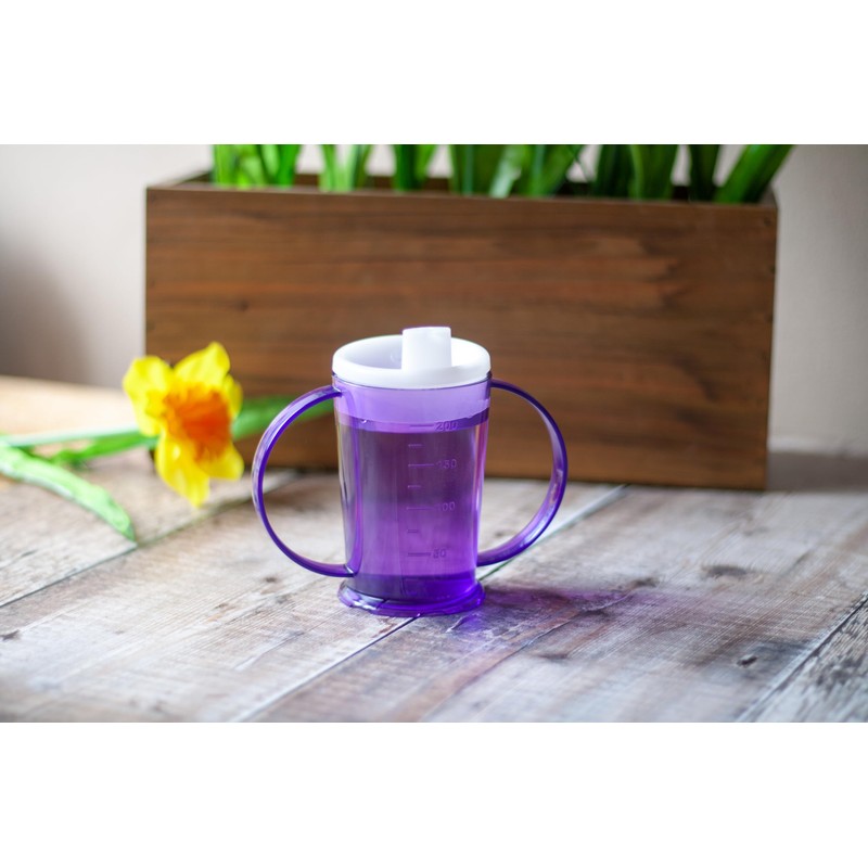 Harfield Translucent Yellow 2-Handled Beaker & Wide Spout Drinking Aid