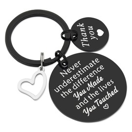 Thank you gift for Teacher Appreciate Gift for Physical Therapist Christmas Gift for Colleagues Coworker (Black-Thankyoutouched)