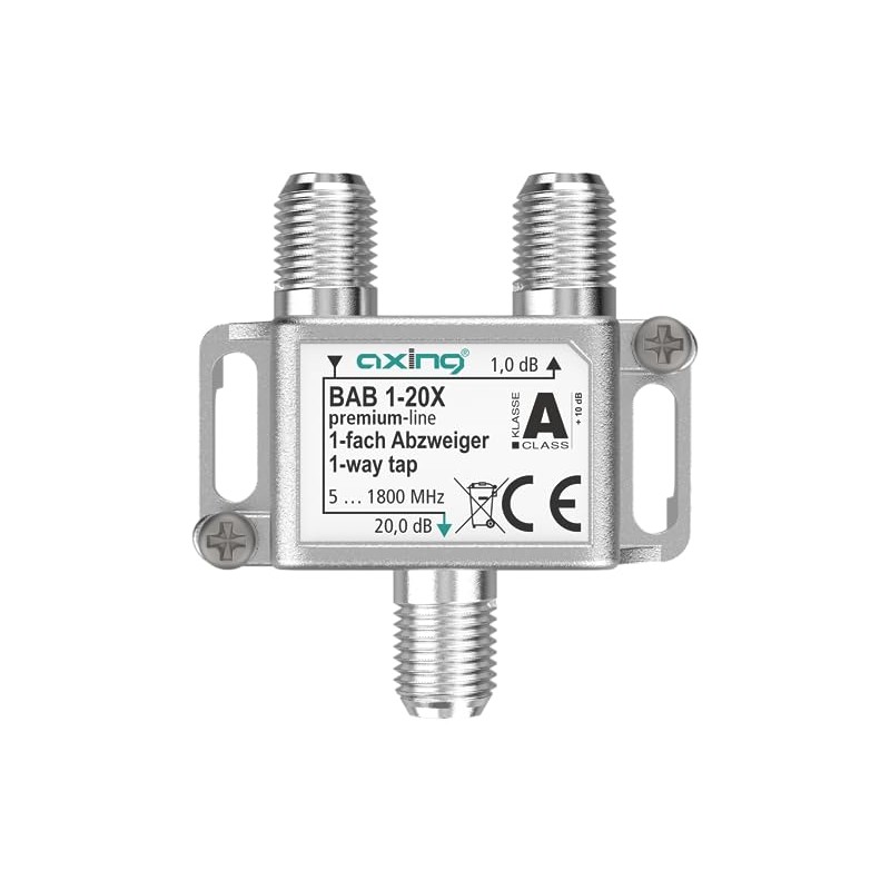 Axing BAB 1-20X 1-Way Splitter 20 dB 5-1800 MHz TV