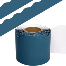 Fancy Land Slate Blue Bulletin Board Border Scalloped Border Trim for Classroom 52ft