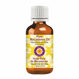 Deve Herbes Aceite de macadamia puro (macadamia ternifolia) de grado terapéutico natural prensado en frío, 10 ml
