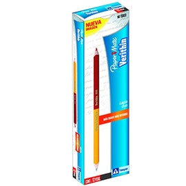 Paper Mate M10400112026 Lápiz Verithin Duo, Caja de 12, rojo/grafito
