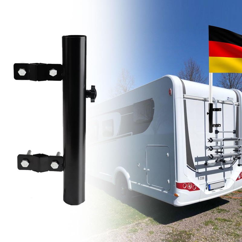 Motorhome Flag Holder, Adjustable Metal Flag for Flag Decoration, Ideal