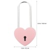 Baluue Love Lock Heart Padlock with Key, 10CM Diary Lock