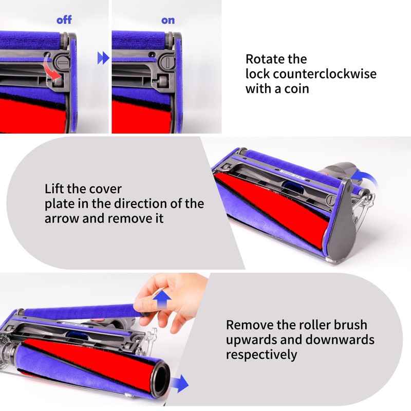 Soft Roller Cleaner Head Compatible with Dyson Cyclone V10 Absolute,V10
