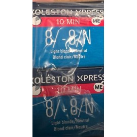 Wella Koleston Xpress 3 Boxes Wella  Koleston Xpress 10Min Permanent Creme Color, 2 oz Each (8/8n)
